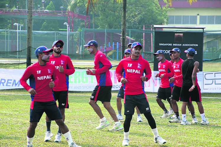 नेपाली राष्ट्रिय क्रिकेट टोलीको बन्द प्रशिक्षणका लागि आज कोरोना परीक्षण हुने