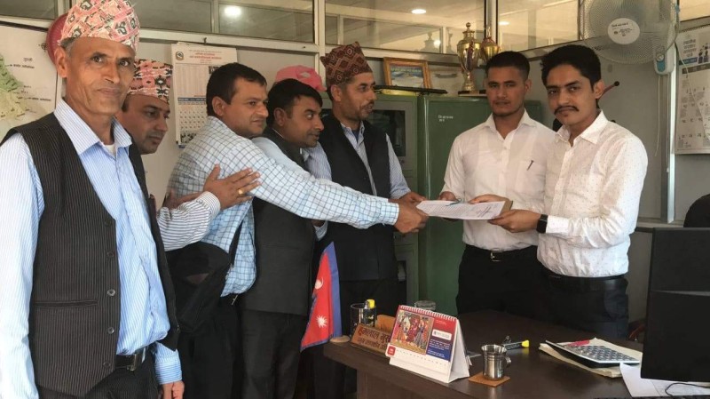 पाणिनिवाट माध्यमिक विद्यालय शिक्षक युनियन नेपाल (HISTUN) द्वारा प्रमुख प्रशासकीय अधिकृत मार्फ़त सरकारलाई ज्ञापनपत्र